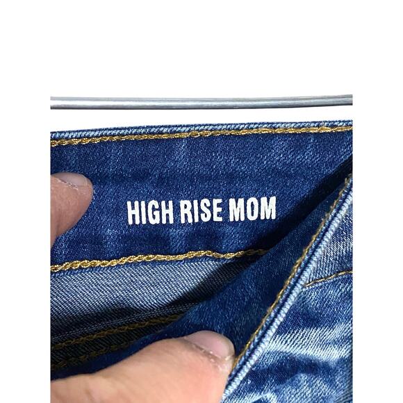 Rewash High Rise Mom Jeans Distressed Medium Wash Cotton Stretch Womens 5 / 27 - Picture 6 of 11